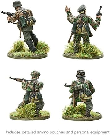Warlord Games Waffen-SS - 28mm Scale Plastic Miniatures for Bolt Action Highly Detailed World War 2 Miniatures for Table-top Wargaming