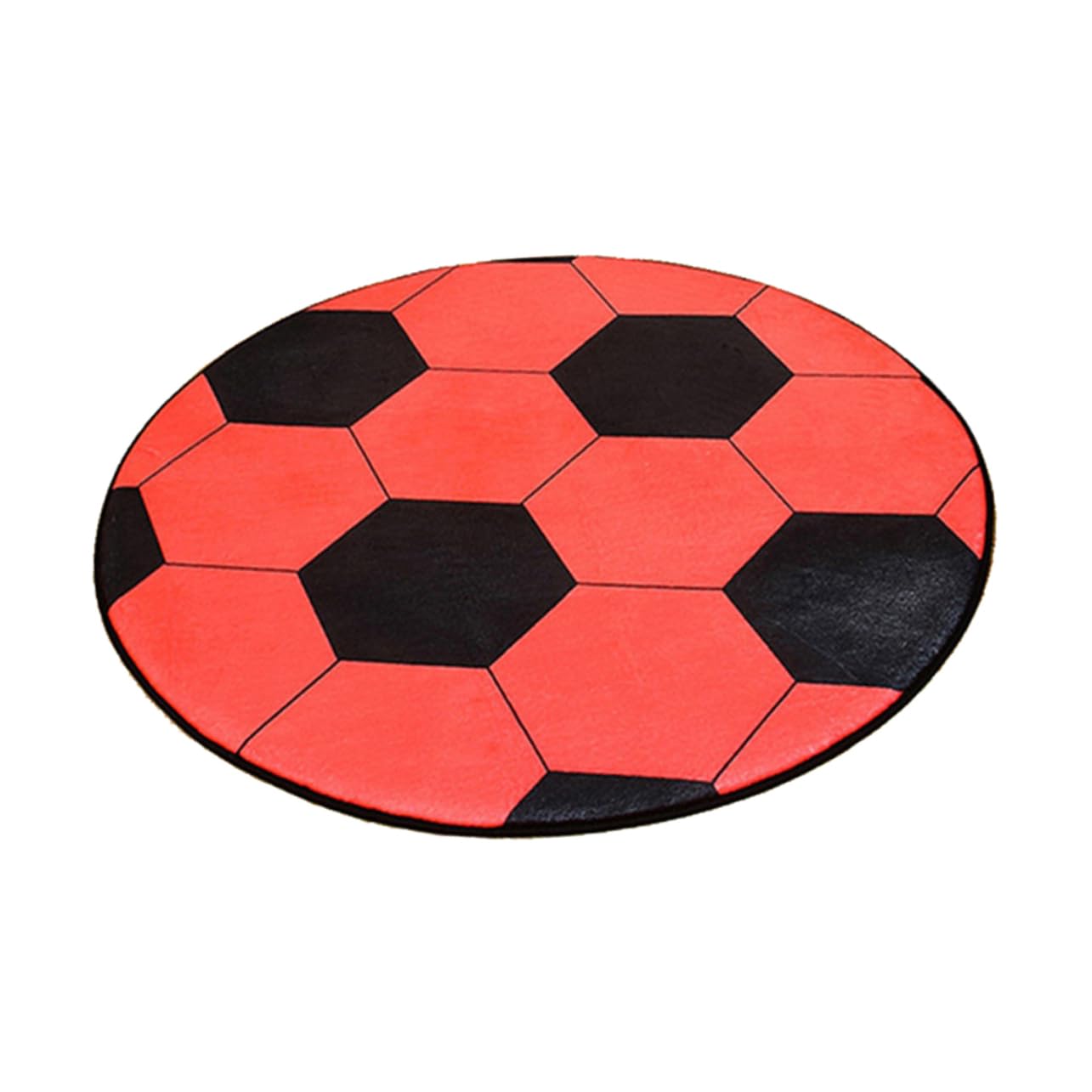 Tapis rond football anti-poussière en polyester pour protéger le sol du salon