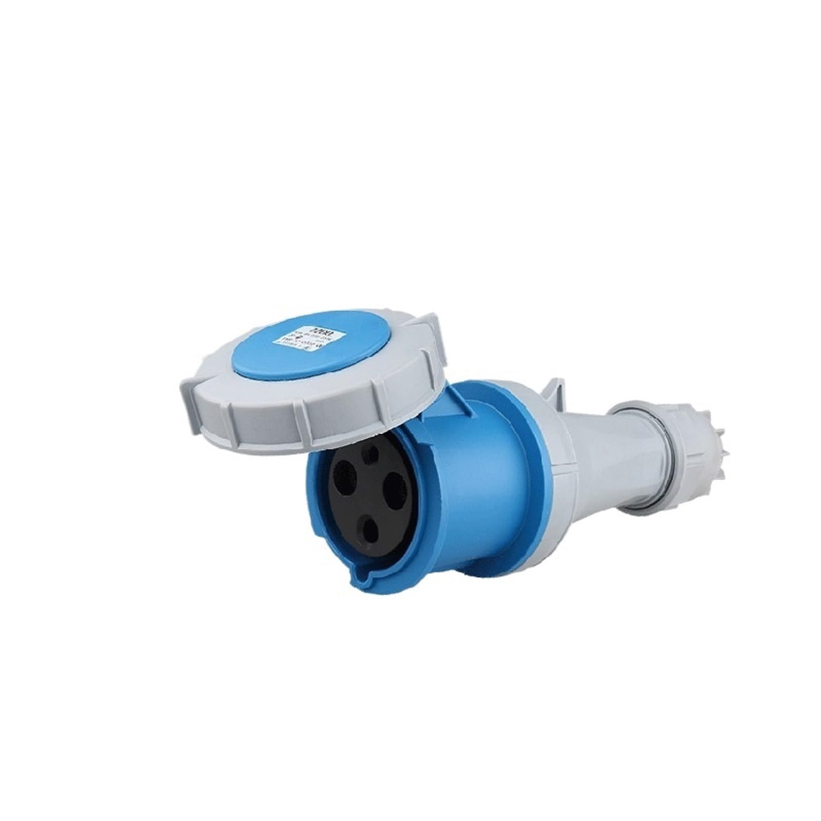 Enchufe de aviación industrial de 3 pines 125A IP67 móvil para cables de alta potencia trifásica
