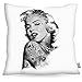 VOID Marilyn Tatuaje Cojín con Dibujo Funda de cojín Funda para Outdoor Indoor Hollywood Star Monroe, Kissen Größe:60 x 60 cm