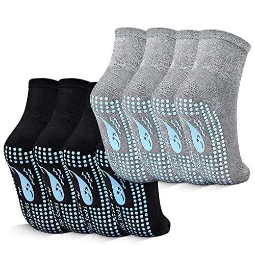 TENQUAN Chaussette Antidérapante, 2 or 4 Paires de Chaussettes An...