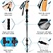 Ultra Strong Trekking Poles - Flip-Lock Hiking Poles - 2 Walking Sticks - 100% Carbon Fiber Hiking Sticks - Lightweight Walking Sticks - Trekking Pole Collapsible Set - 4 Season Hiking Accessories