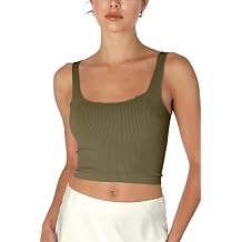 NIKIBIKI Women Seamless Lettuce Edge Crop Top, Made in U.S.A