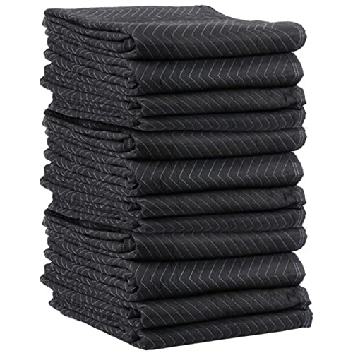 Us Cargo Control 75 Lb/Dozen, Machine Washable 80"X72" Large Heavy Duty Moving Blanket, Mbperformance75 Performance Mover, 12-Pack #TOP8