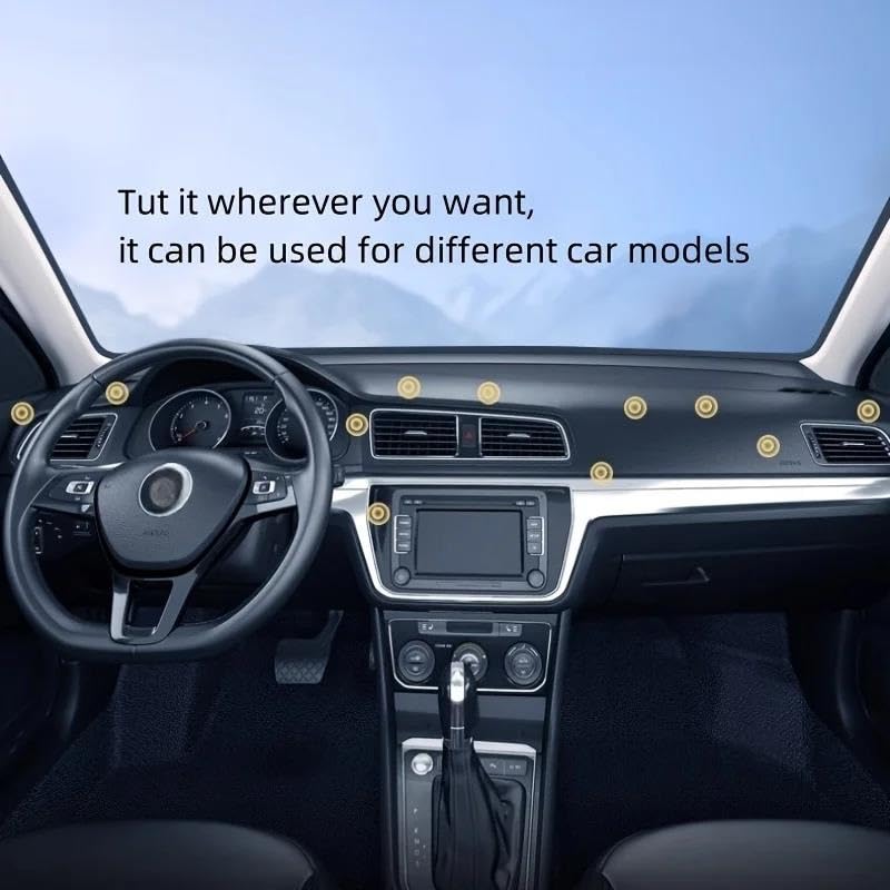 Supporto magnetico per auto per cellulare con adesivo per cruscotto(Silver)