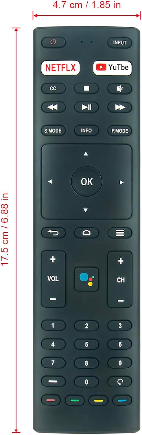 PERFASCIN RM-C3329 Replace Voice Remote Control fit for Konka JVC Smart TV image 3
