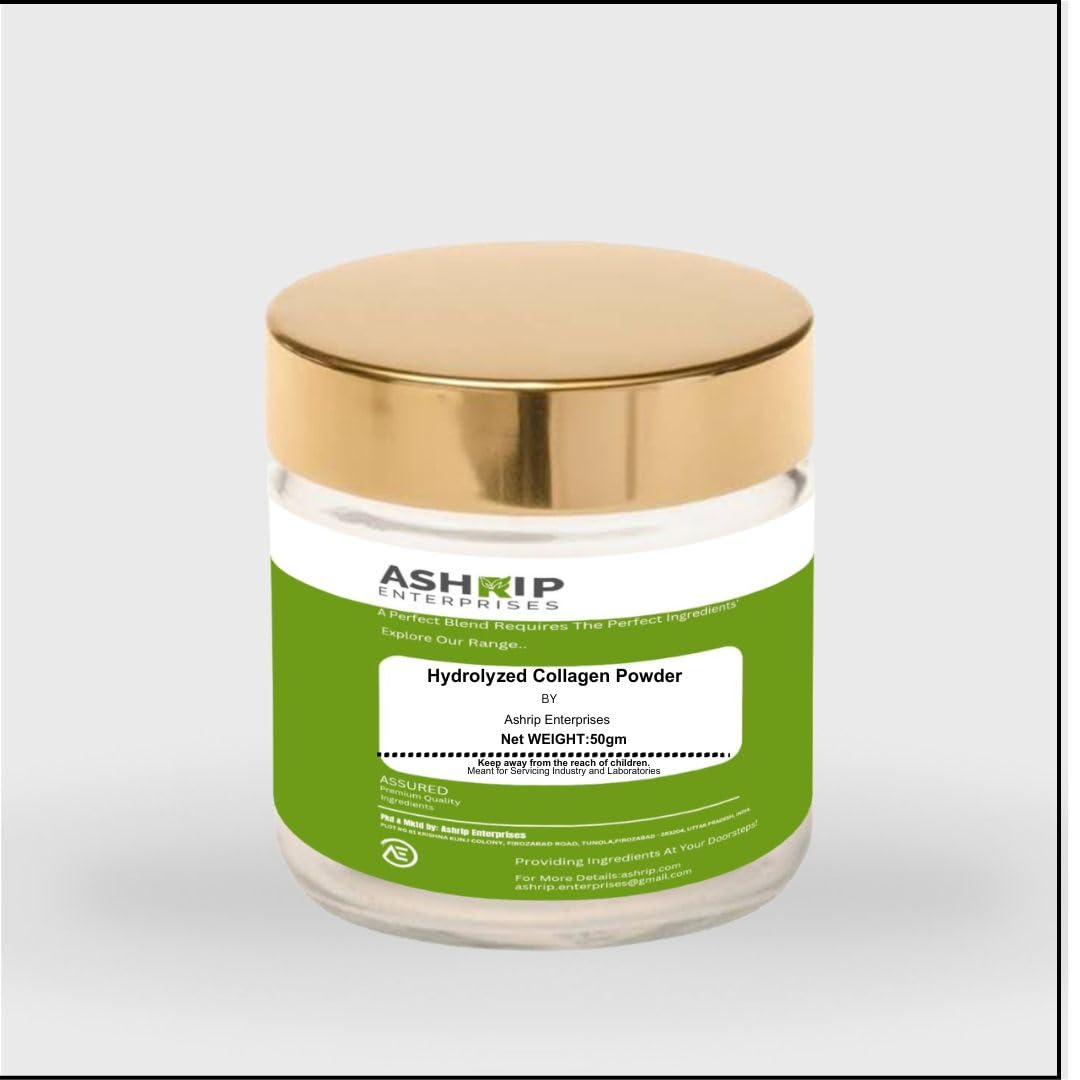 Ashrip Enterprises 50gm Hydrolyzed Collagen Powder For Makeup,Shampoo,Anti-aging,Moisturizing,Lotions, Creams, Serums, Sunscreens,makeup products, Hair Conditioners, And Hair Masks.-image-14