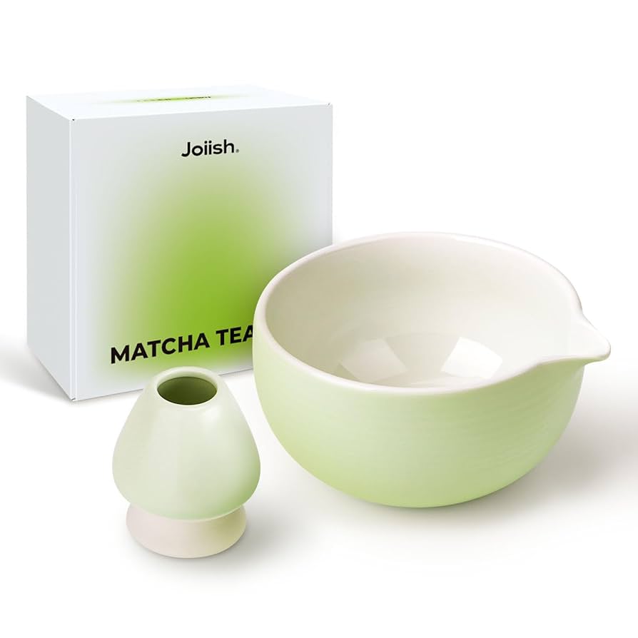 茶碗　茶盌　matchabowl Amazon.com: Joiish Matcha Bowl and Whisk Holder Set, Ceramic