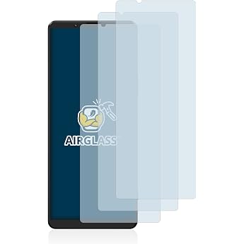 BROTECT Protective Glass Film for Sony Xperia 1 III Pack of 3 Tempered Glass Screen Protector [Extremely Scratch-Resistant 9H Anti-Fingerprint Ultra Transparent]