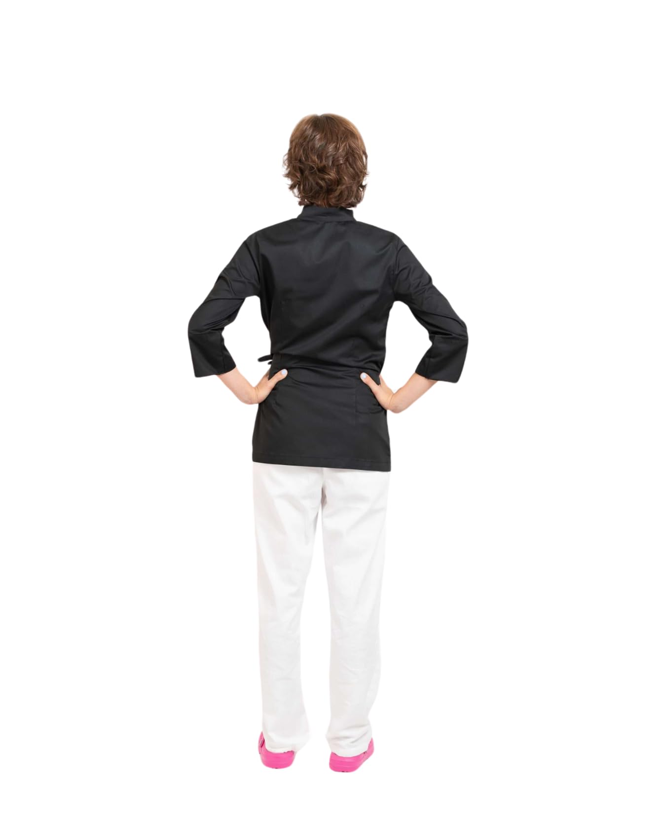 Casacca da Donna - Divisa per Estetiste - Centri Estetici - Parrucchieri - Manica a 3/4 - Collo alla Coreana - Chiusura con Cinta - Disponibile in più Colori