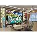 Produktbild Qbbes Benutzerdefinierte 3D Tapete Wohnzimmer Wandbild Frühling Wasserfall Chinesische Malerei Sofa Tv Hintergrund Raum Tapete Vlies Wandbild-290X230Cm