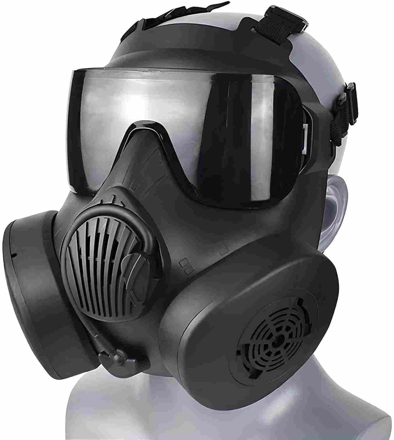 ifkoo M50 Style Tactical Airsoft Full Face Mask with 3 Lenses Anti-Fog, Scratch Resistant for Paintball Cosplay Halloween