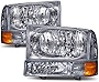 HEADLIGHTSDEPOT RV Headlights Compatible with Fleetwood Discovery 03-06 Includes Left Driver and Right Passenger Side Headlamps