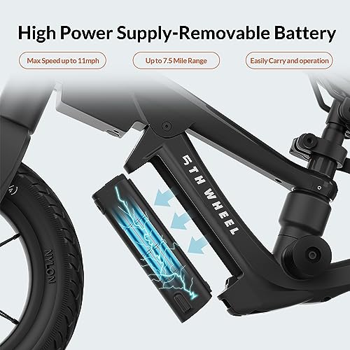 5Th Wheel K8 Electric Bike For Kids, 250W Electric Balance Bike Ages 3-5 Years Old thumb #2
