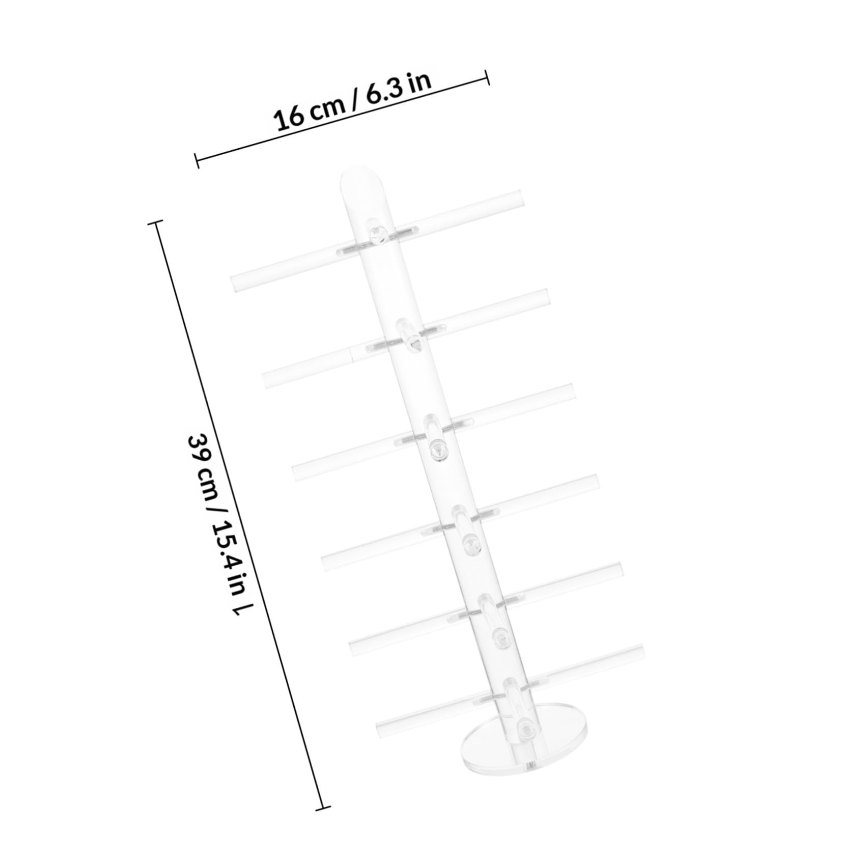 Yardwe Espositore per Occhiali in Acrilico Trasparente Porta Occhiali da Tavolo Semplice per Esposizione per Uso Personale a Casa o Negozio