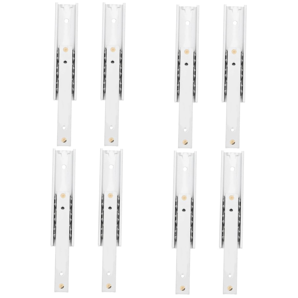 Hemobllo 8pièces Glissières Miniatures Robustesse Accrue Pour Meubles Glissières à Pour Installation Facile Et Silencieuse
