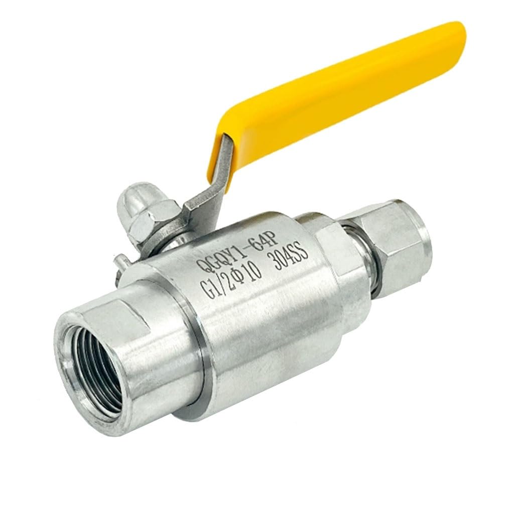 Robinet à tournant sphérique QGQY1-64P en acier inoxydable pour régulation de gaz DN15