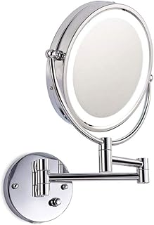 GALSOR LED Lighted Wall Mount Makeup Mirror T...