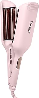 L'ANGE Hair SculptWaver Titanium Deep Wave Crimper | Modern Crimper for Easy, Uniform Waves & Sculpted Texture | Negative Ion Technology for Frizz-Free Shine & Smooth Hair (Blush - Large)