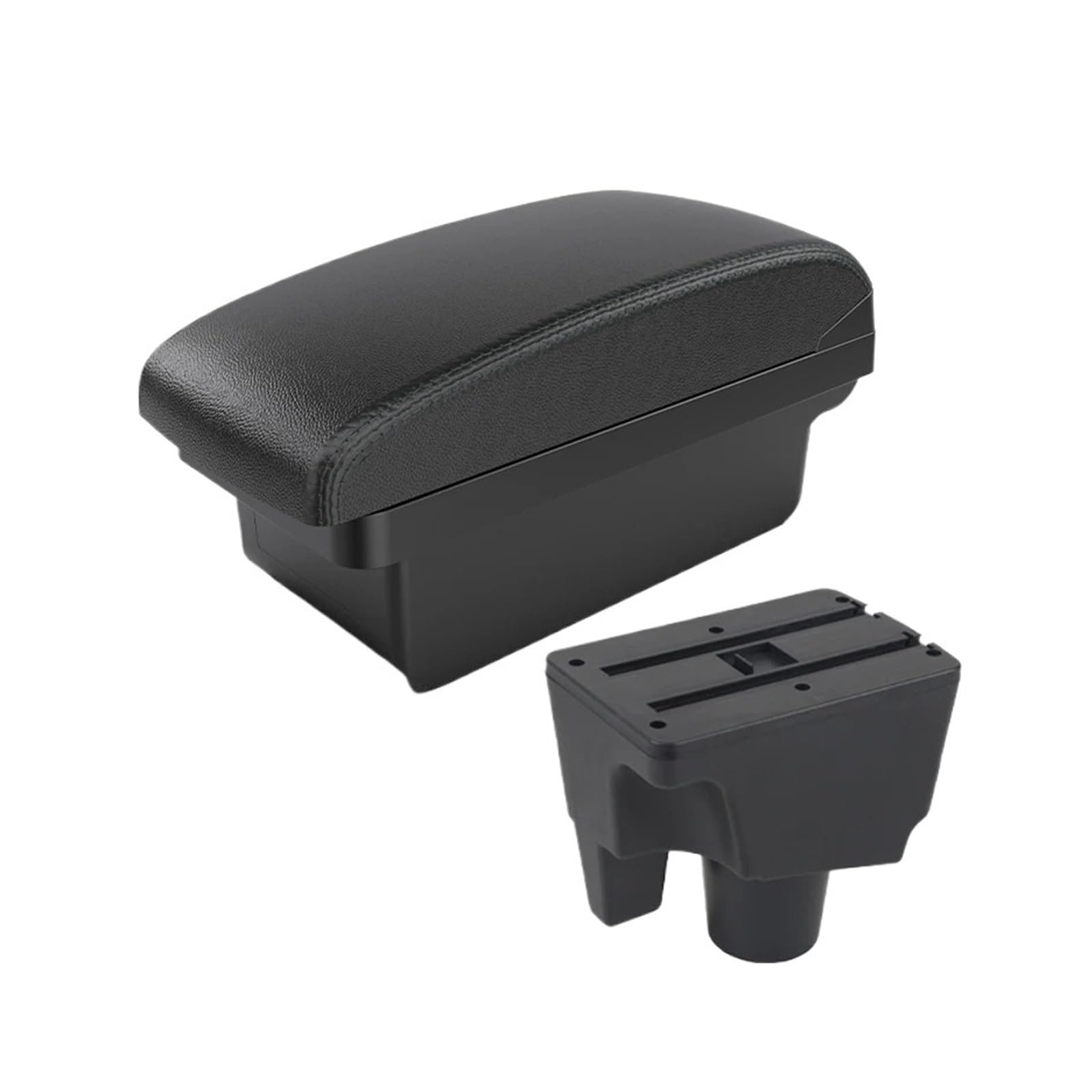 UMDJJU For Toyota For Aqua Armrest Car Center Console Storage Box Dedicated Interior Modification Accessories Car Centre Console Armrest Box(A2 Black line NO USB)