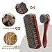 Rolett 4-Piece Horsehair Shoe Brush Shine Kit - Horse Hair Brush for Leather, Premium Shoe Polish brush, Leather Shoe Boot Brushes for Cleaning and Polishing
