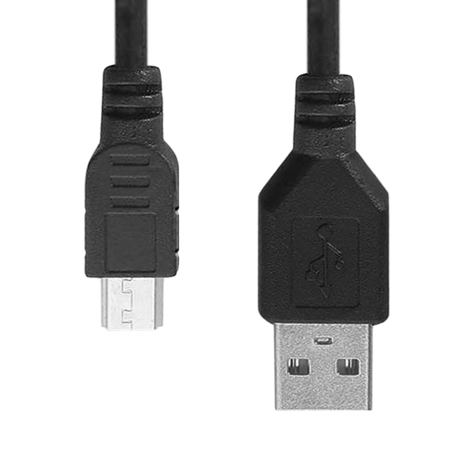 Cavo USB 2.0 a Mini Tipo B 4 Pin Maschio 70 cm Nero per MP3 MP4 MP5 GPS GoPro Hero 3/+/HD