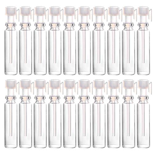 100 Stück Tragbare Mini Nachfüllbare Parfüm Leere Sprühflasche Zerstäuber Pumpe für Reisetasche (1 Ml Transparente Pipette)