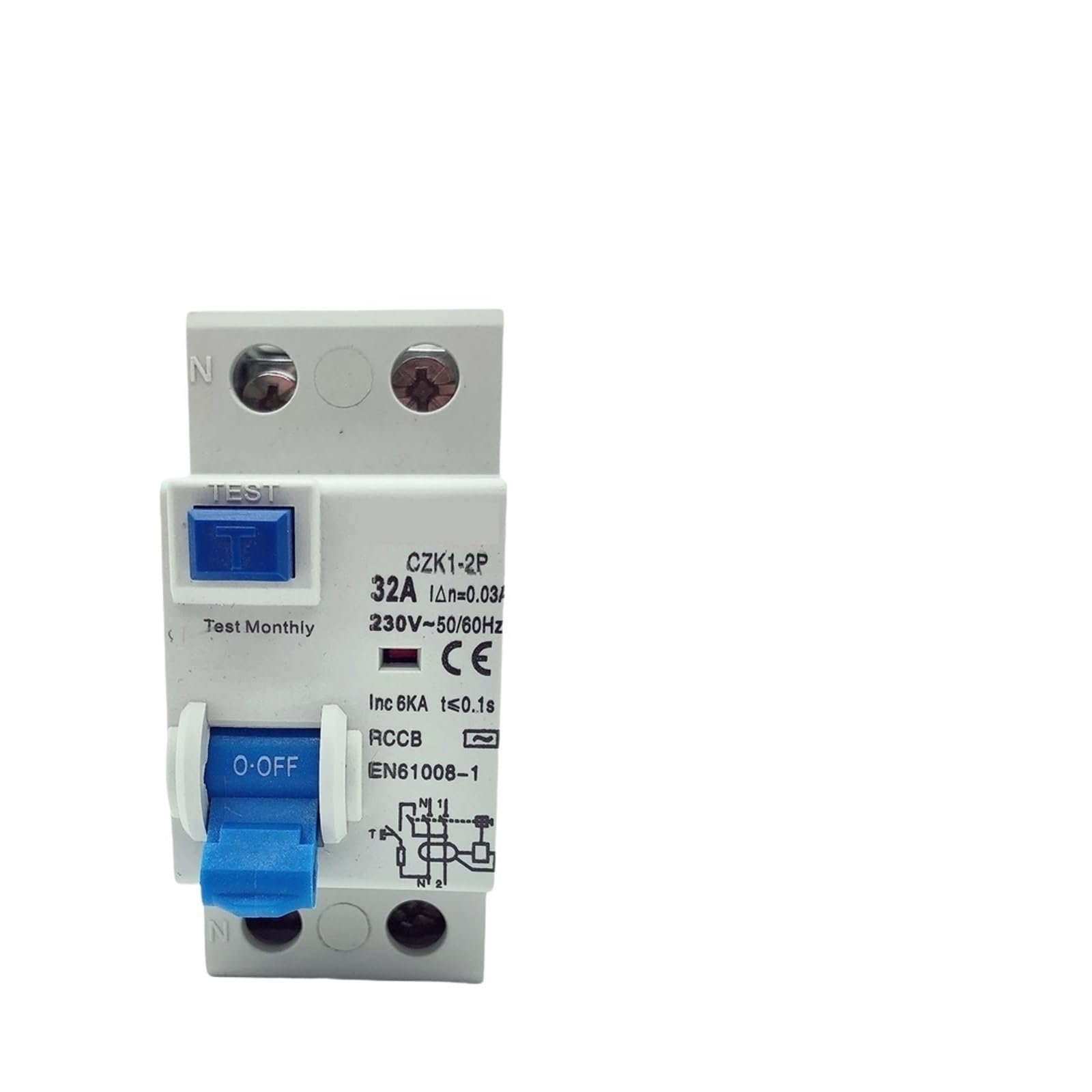 RCCB 2P 32A Type AC disjoncteur différentiel commutateur de sécurité domestique