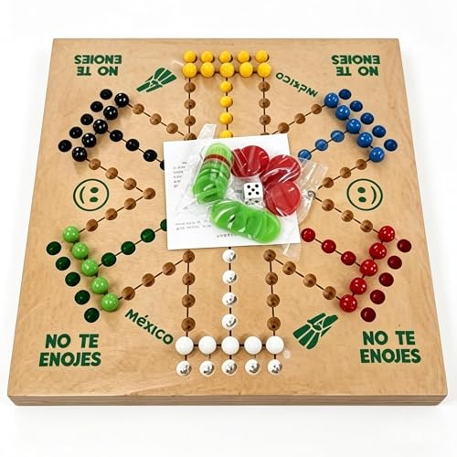 Parchís Te Enojes México Juego de Mesa de Madera