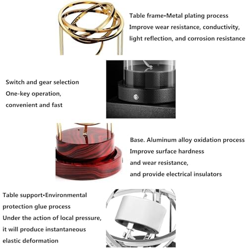 Leiser Uhrenbeweger, Aufbewahrungs-Geschenkbox, antimagnetisch, automatischer Aufzug für mechanische Uhren, Heimgebrauch silver