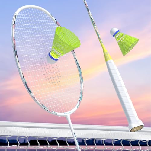 Image of Professional Carbon Fiber Badminton Rackets Badminton Racquet for Backyards Gym