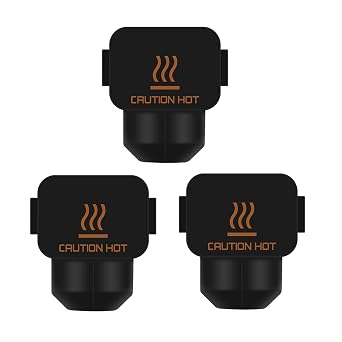 3PCS Black Silicone Socks for BambuLab A1 Mini, 3D Printer Parts High Temperature Resistance Hot End Cover Silicone Socks for A1 Mini