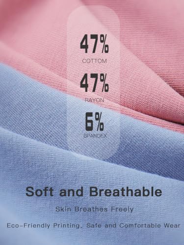 Men's Underpants Cotton Boxers For Men &Home Pants-Soft,Relaxed Fit,Moisture Wicking,Breathable,3Pack 5