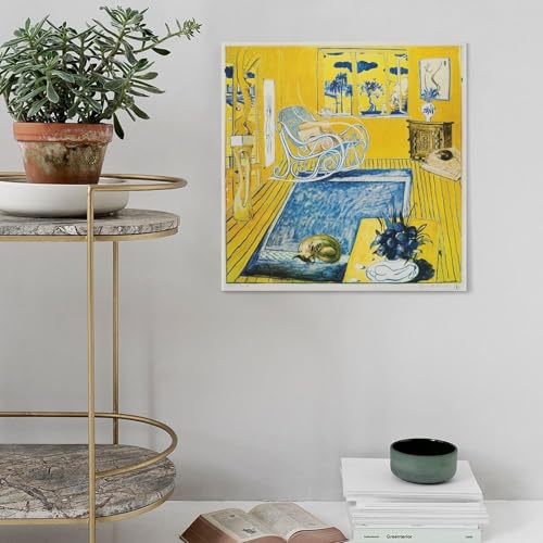 Toile Brett Whiteley The Cat affiche moderniste pour décorer un salon chic - 4