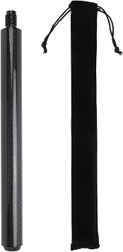 Carbon Fiber Pool Cue Extension | 12in Lightweight Billiard Stick Extender for Cuetec Cues | Enhanced Stability & Control for Practice/Games