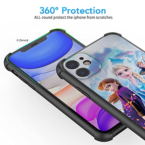 Fit For Iphone 11 Case (6.1") With 4 Corners Shockproof Protection Anime Design Customization Cases For Men And Women (12-Frozen-Elsa-Anna-Olaf-Kristoff) #TOP2