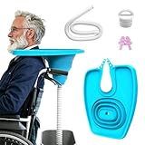 Lave-cheveux pliable : le lavabo pour les personnes allongées au lit s'ouvre ou se replie en appuyant et est conçu pour résoudre les inconvénients lors du lavage des cheveux pour les femmes enceintes, les personnes âgées, les enfants et les personnes handicapées. Il permet un lavage des cheveux sans effort sans avoir à quitter le siège et peut être plié pour économiser de l'espace.