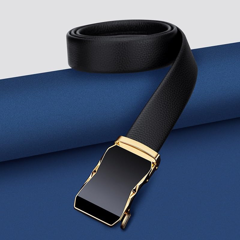 Men's Genuine Leather Cow Belt Men's Business Casual Pants Belt Belt Men's(105cm)3