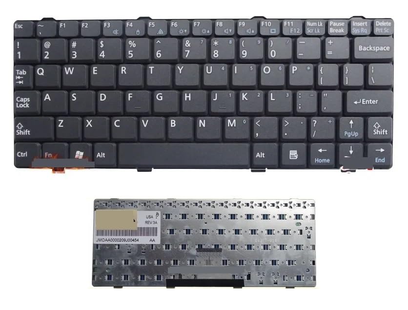 Clavier US pour BENQ U101 noir de rechange pour ordinateur portable