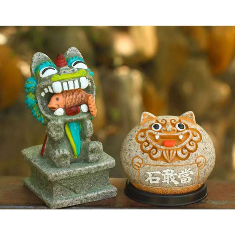 Amazon.co.jp: 石敢当 風獅子爺シーサー 風水置物 風水グッズ