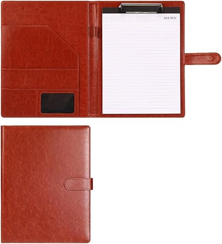 VHJdtE Folder, A4 Writing Pad School Office Conference(Bruin)
