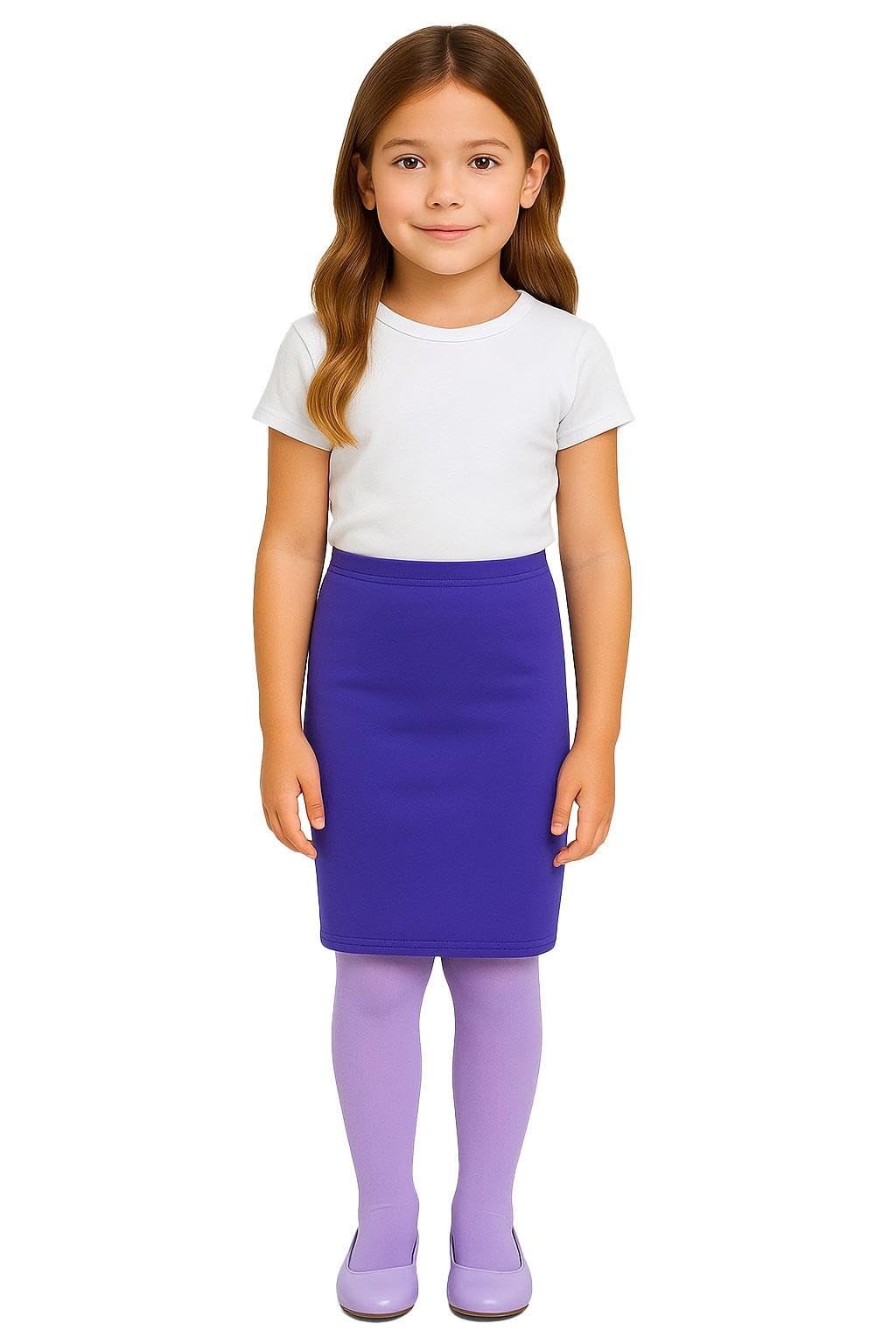 A2Z Kids Girls Pencil Skirt Soft Stretch School Casual Fashion Bottom