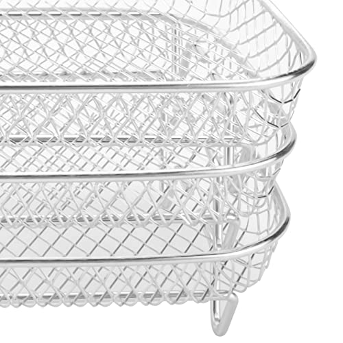 Luejnbogty Air Fritteuse Rack für Ninja Dual XL Luftfritteuse, mehrschichtiges Dehydrator-Toastregal für Ninja Foodi DZ201 DZ40 Luftfritteuse – Bild 8