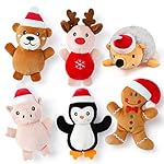 Senneny 6 pcs christmas catnip toy set - reindeer, gingerbread man, bear, piggy, hedgehog, penguin - plush animal toys gifts for cat christmas stocking 8 51soztlqs8l. Sl500. Ss150
