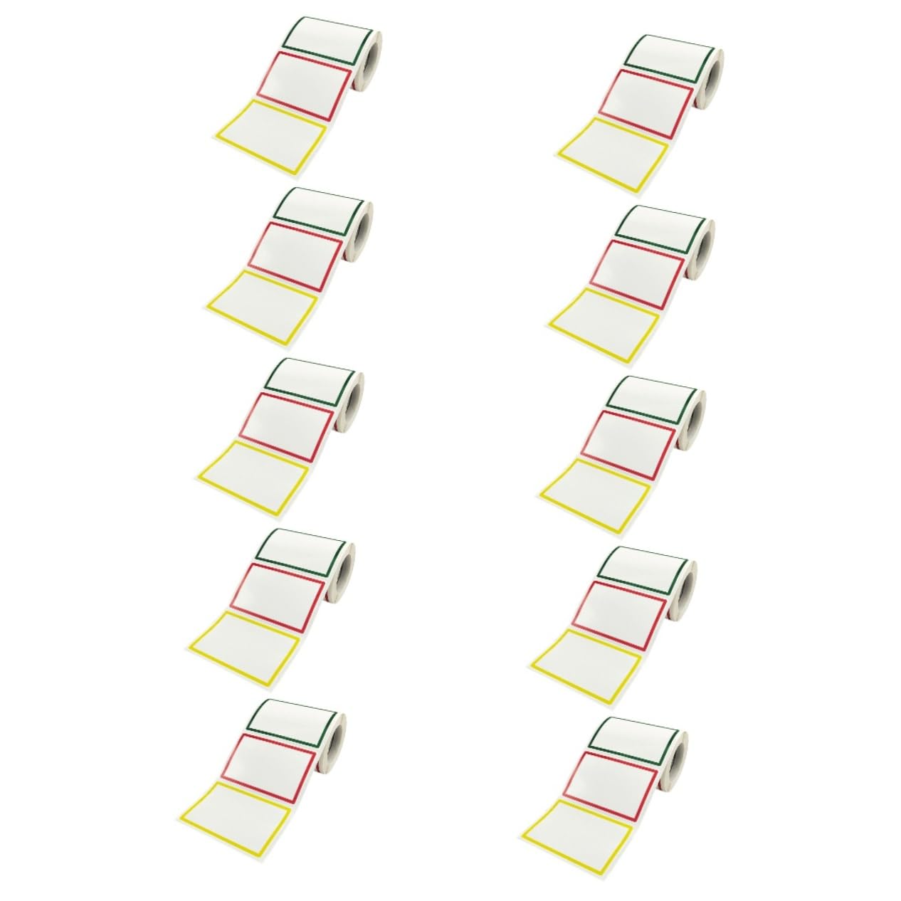 SHINEOFI 10 Rollen Namensaufkleber rollen Namensetiketten Babys personalisiert groß farbig namens sticker names aufkleber Namensaufkleber selber machen Namensschilder Kupferplattenaufkleber