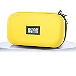 Gosemai Insulin Cooler Travel Case TSA Approved Medication Diabetic Cooler for Travel with Temperature Display Refrigerated Medicine Organizer Bag with 2 Ice Pack (Yellow)
