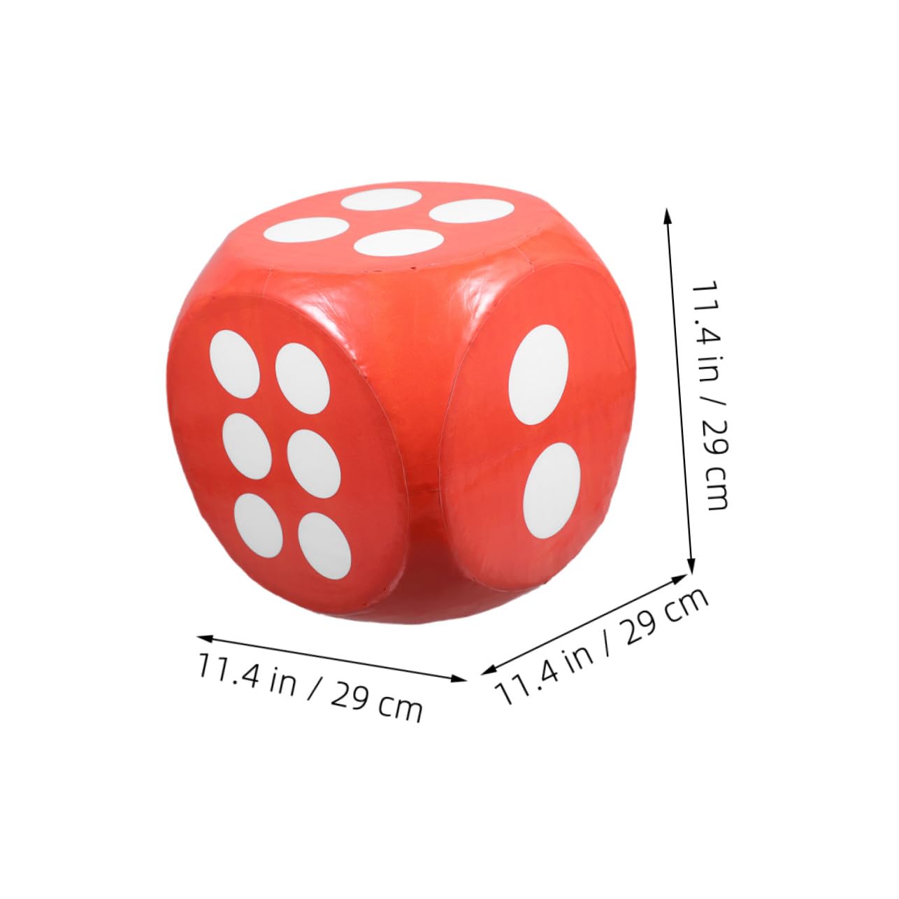 Dados de Espuma Jumbo EVA Rojo para Educativos y Fiestas Dados Gigantes Seguros y Portátiles para Adultos