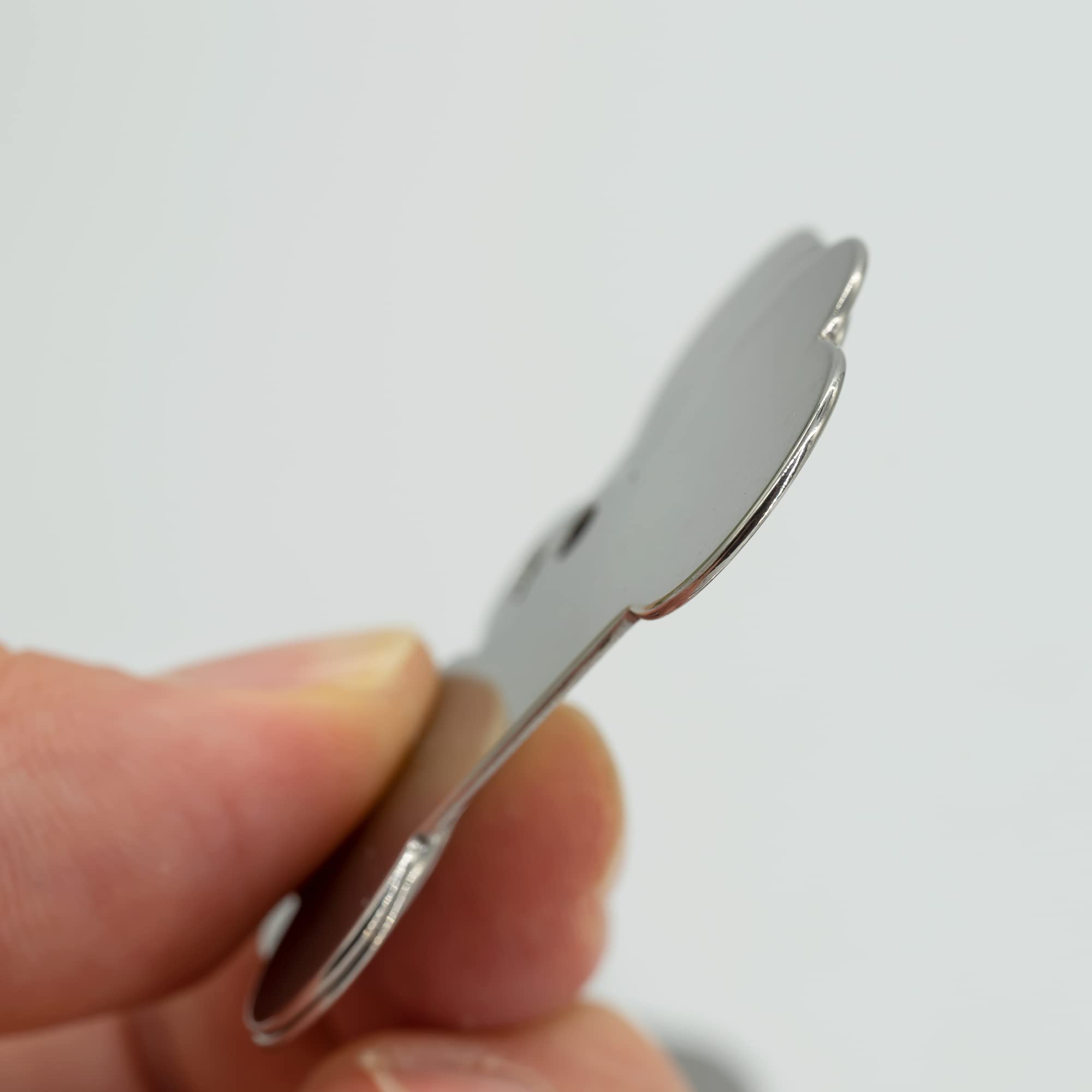 Targhette per Cani a Forma di Osso, Acciaio Inox 304, 50 x 28 mm, Confezione da 25