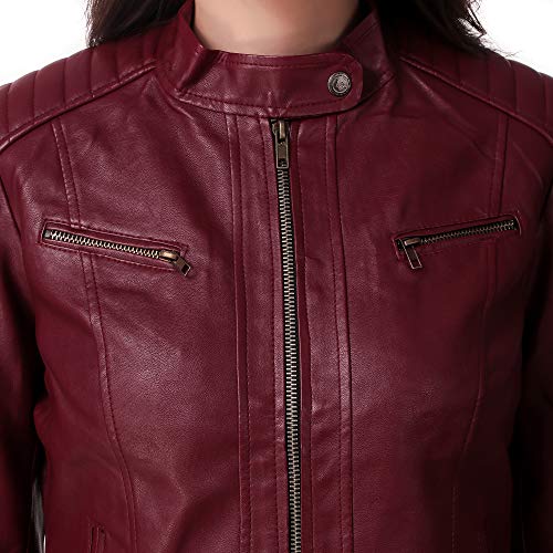 Image of Leather Retail Women's Solid Jacket