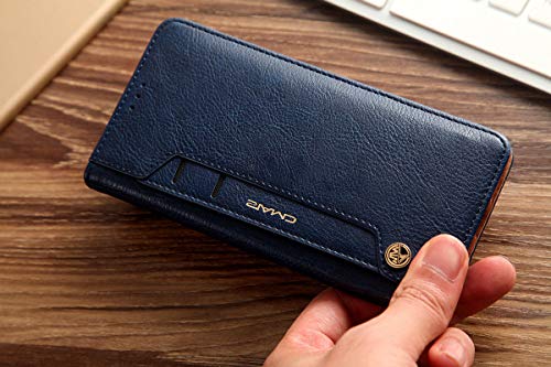 Image of ClickCase for Realme Narzo 20 pro Flipper Series Leather Wallet Flip Case Kick Stand with Magnetic Closure Flip Cover for Realme Narzo 20 pro (Blue)